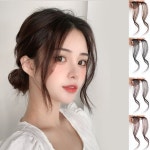 여성 앞머리 포인트 피스 S자 웨이브 부분 가발