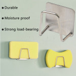 스폰지 홀더 스테인레스 스틸 주방 싱크 배수 바구니 청소 브러시 스 지 랙 벽 홈 주최자 1pc