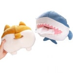 차량용 티슈 케이스 휴지커버 꾸미기 상어