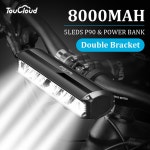 Fivemi 자전거 라이트 전면 10000mAh 보조베터리 손전등 USB 충전 MTB 도로 사이클링 램프 액세서리 미등