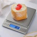 AccuWeight 디지털 주방 체중계 스테인리스 스틸 식품 LCD 디스플레이 요리 재료 다이어트의 정확한 계량