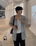 썸머 미니멀 린넨 가디건