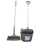 좁은 미용실 바닥밀착 간편청소 긴 회전형 빗자루 쓰레받기 쿠션 침구