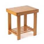 선반 대나무 겸 인테리어 스툴 보조의자 우드미니선반