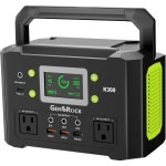 젠스락 휴대용 발전소 110V 300W 순수 사인파 태양광 발전기 222Wh 백업 리튬 배터리AC 콘센트 QC 3 0 타입