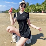 2pcs 블랙티 원피스수영복