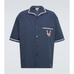 겐조 겐조 엠브로이더리 코튼 볼링 셔츠 P00757157