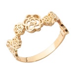 준주얼리 준주얼리 장미화원 반지 옐로우골드 15호