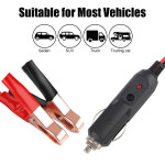 자동차 충전기 코드 수 소켓 어댑터 담배 15A 악어 익스텐션 12V 24V 퓨즈 LED
