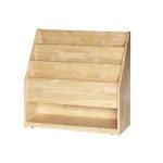 키즈카페 시립어린이집 원목 고무나무 책꽂이 시설교구 유아책꽂이 완구 책읽기