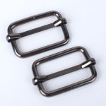 가방끈 부자재 끈조절 클립 흑니켈 2P