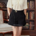한나는 여름을 새로운 2024 년 고가의 여가 레저 A- 라인 핫 바지 h6966을 한 반바지 여성