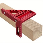 목공 사각형 각도기 다월 핀 알루미늄 합금 마이터 삼각형 눈금자 앵글러 스크라이버