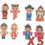 5인용 세계 여러나라 미니 팬시우드 만들기 색칠도안 미술수업 DIY