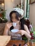 레이스 두건 뜨개 삼각 반다나 니트 여자 망사 메쉬 모자 02 타입 2