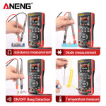 ANENG 디지털 오실로스코프 트랜지스터 테스트 멀티미터 48 s 샘플링 속도 아날로그 대역폭 지원 파형 저장 AOS02 10MHZ