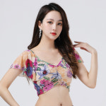 여성 댄스 페스티벌 의상 한 코스튬 탑 밸리댄스 공연 댄스복 오리엔탈