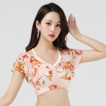 여성 댄스 페스티벌 의상 한 코스튬 탑 밸리댄스 공연 댄스복 오리엔탈