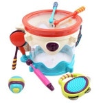 의사소통 리듬맞추기 아기드럼북 오르프세트 돌봄교실 어린이 유아 1개