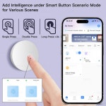 Ewelink Zigbee 스마트 푸시 버튼 무선 스위치에는 Zigbee 와 함께 배터리 원격 제어 자동화 시나리오 2MQTT