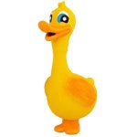 SCHITEC Squeaky Dog Toys Squawking Latex Duck Toy Interactive Fetch Play Rubber Chicken for Medium