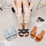 푹신한 발편한 꽈배기 슬리퍼 사무실 학교 야외