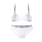 또온나 매쉬 세트브라 스포티한 A컵 B컵 C컵 브라팬티 -화이트 80B D01058