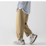 유루 남성용 롤업 밴딩 와이드 팬츠 J2079