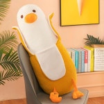 귀여운 바나나 오리 바디필로우 인형 50센티 쿠션 애착 안고자는 봉제 동물 수면 베개 선물