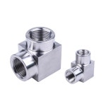 1 PC의 고압 1 8 1 4 3 8 1 2 3 4 1 팔꿈치 각도 90도 커플러 304 스테인레스 파이프 피팅 물 가스