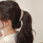 초콜리트쥬얼리 딥무드 셀룰로오스 이중잠금 자동 헤어 바나나핀 6컬러