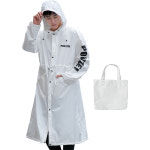 스토리원 남녀공용 후드 레인코트 레인자켓 사선포켓 우비 우의 비옷 가방세트 남자FREE URJ014