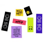 청송뜨개실 D439 접착식 패션라벨 직사각보라 1개 D439-5