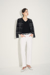 마인 MINE 울 블렌드 트위드 오픈 칼라리스 자켓 NY MN2E7WJC501W