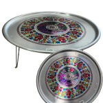 대원경금속 돌고래표 가오스 추억먹은 양은밥상 옛날 꽃상 시골할매 레트로 접이식 발상 1호 특대 1인