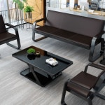 커넷 검정색 대기실 업소용 장의자 병원 대기의자 3인 DSJ5 로비