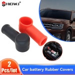 2PCS 고무 보호기 배터리 부팅 커버 포지티브 터미널 네거티브 교체 오토바이 자동차 절연