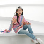 여아용 비쥬얼 맨투맨 9호 딥핑크 J7207