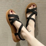 여성 여름 스트랩 끈 샌들