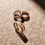 오월공방 레진우드링 나무반지 특별한 커플링 우정링 투명한반지 방수 나무 소원성취 행운 행복 액막이 재물운 금전 단풍나무 2mm큐빅 안함