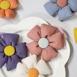 린넨 플라워 머리끈