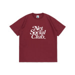 넷소셜클럽 넷소셜클럽 CLASSIC CURLY TEE BURGUNDY NSB4STST28ABD