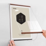 원목 아크릴 자석액자 벽면 부착식 A4 세로형