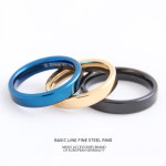 제이크 베이직라인 써지컬스틸 남성반지 블랙무광 8호