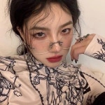 여성 긱시크 무드 무테안경 패션안경 메탈