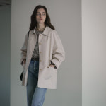 노운베러 Hanover raglan half trench coat Light