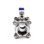 BSPT 쓰리피스 포트 밸브 나사형 스테인리스 스틸 1 2 SS304