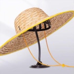 특대형 농활 작업용 챙 넓은 밀짚모자