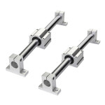 선형 레일로드 mm 크롬 도금 원형 샤프트 블록 베어링 SK10 CNC 라우터 부품 용 지원 L300-500 SCS10UU