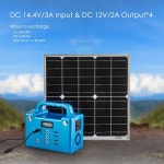 휴대용 태양광 발전소 발전기 태양광 에너지 시스템 172Wh 160W 200W